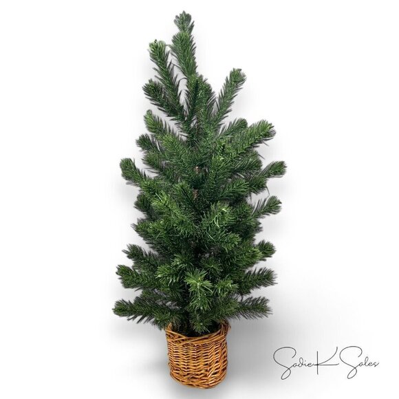 Threshold Studio McGee Medium Pine Artificial Tree in Basket - Christmas 2024 - Picture 6 of 8
